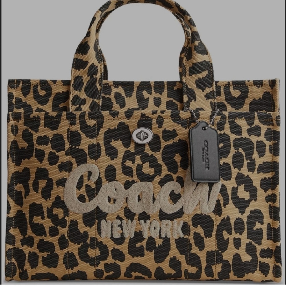 Coach Leopard Cargo Tote NWT